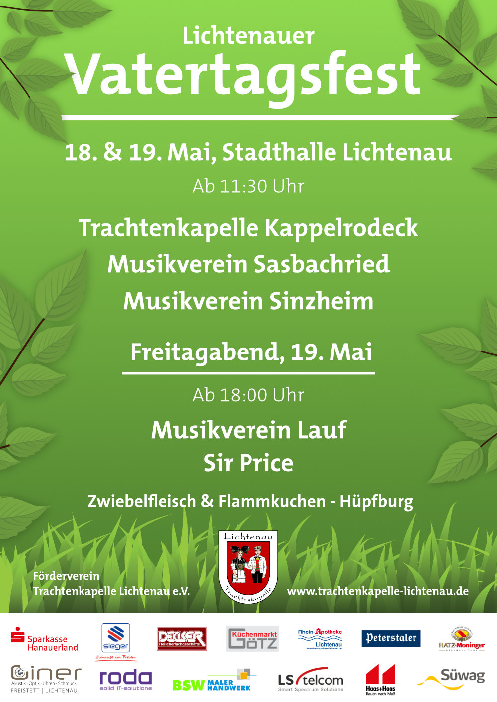 Poster Vatertagsfest 2023 Lichtenau